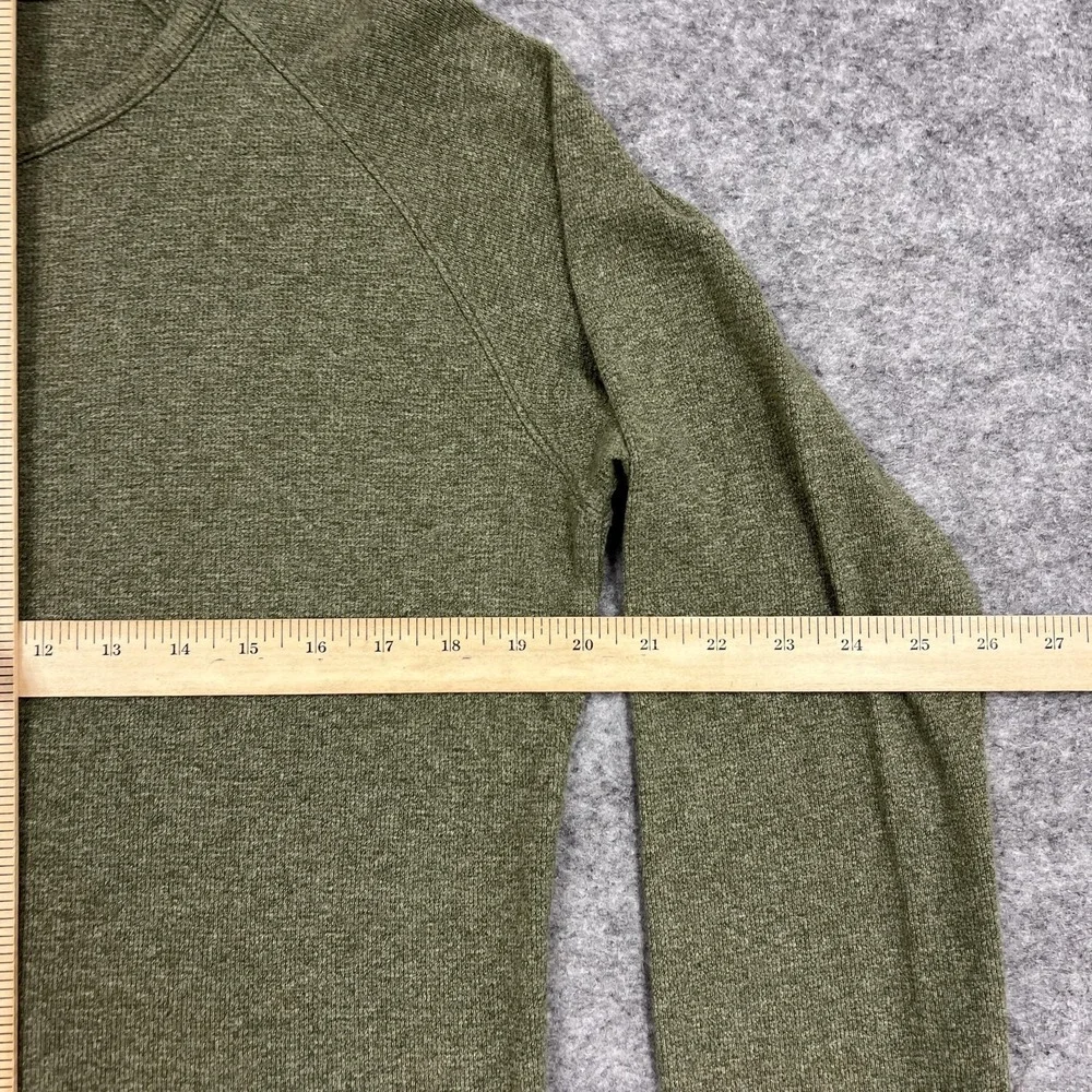 Nike Shirt Mens L Green Henley Crew Button Knit Pullover Thermal 6.0 Y2K
